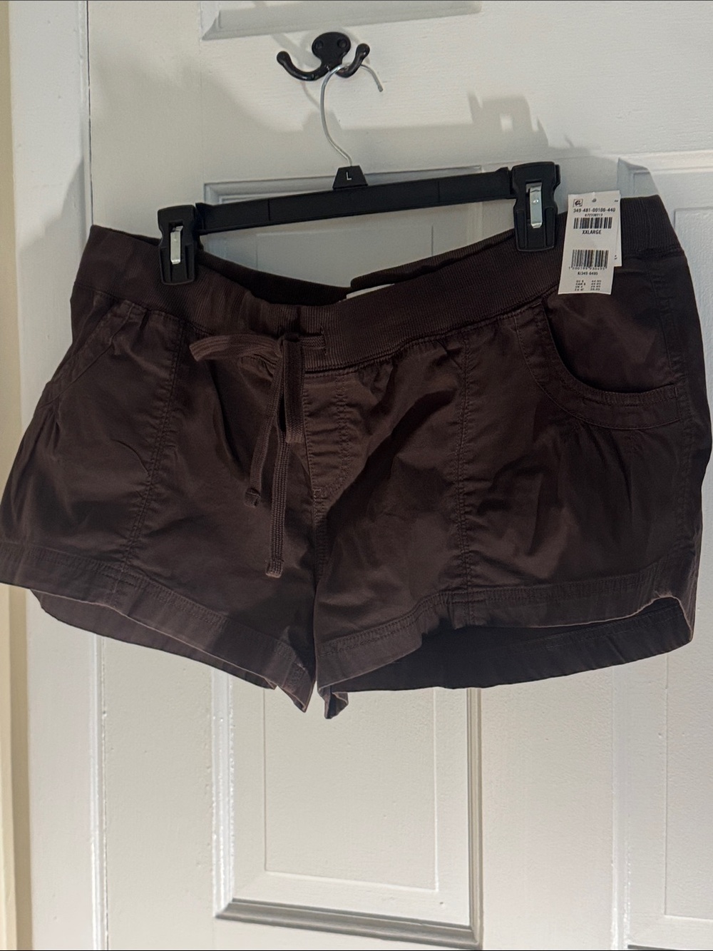 Hollister Women's Dark Brown Drawstring Athletic Shorts